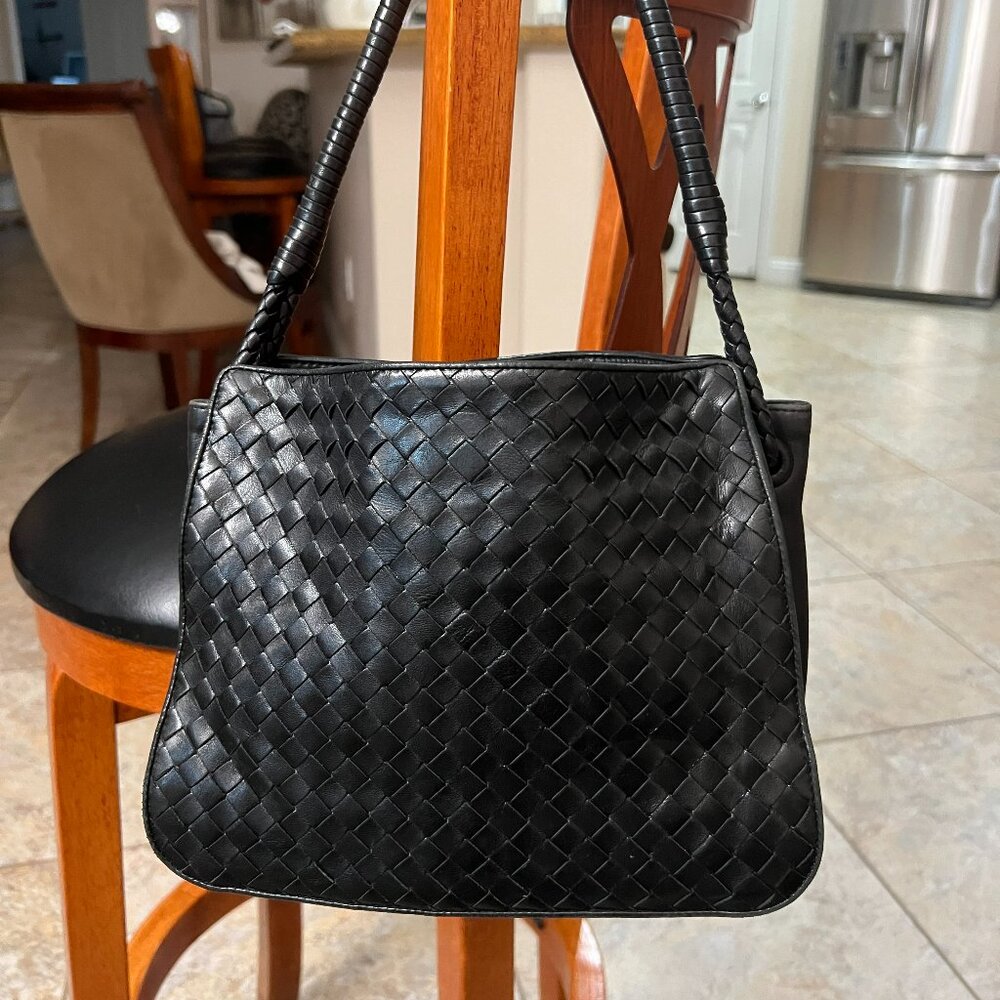 Bottega Veneta Vintage Braided Knot Intrecciato Shoulder Bag